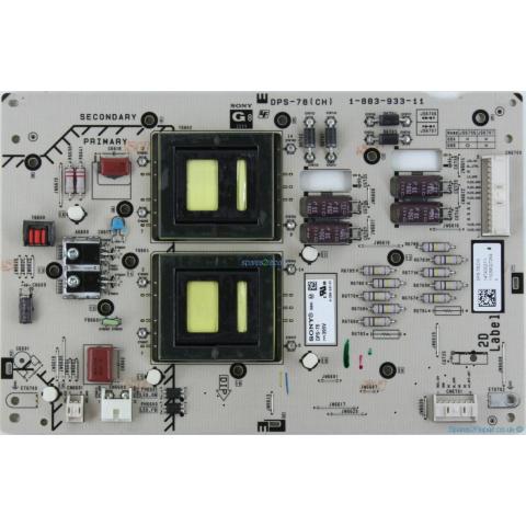 DPS-78(CH), 1-883-933-11, 60EX720 SONY POWER BOARD